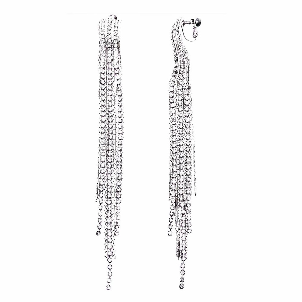 Dangling Sterling Silver Earrings .